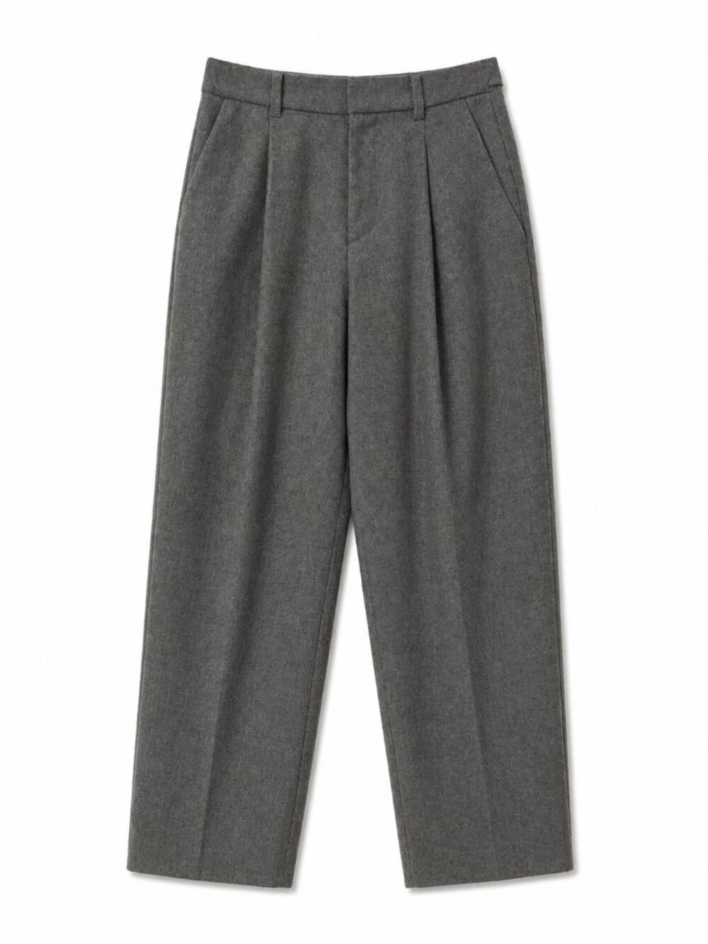 UNIQLO x Comptoir des Cotonniers Tweed Pleated Pants | Size 0 | Grey